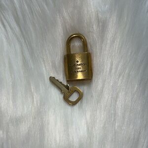 Louis Vuitton LV Gold Padlock Lock & Key 328